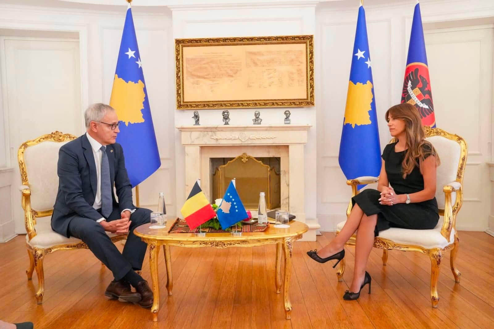 Haxhiu priti në takim lamtumirës ambasadorin belg Gregoire Cuvelier