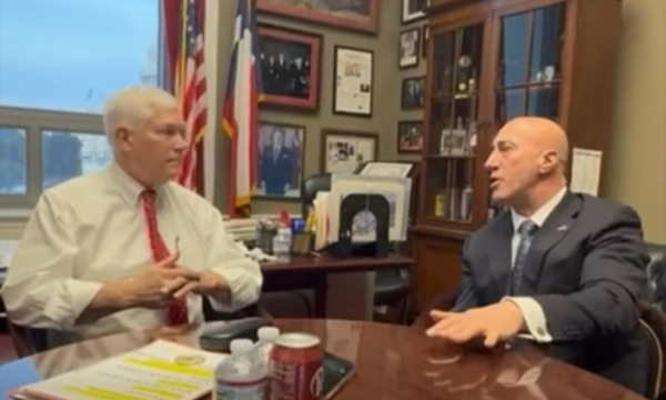 Ramush Haradinaj takon kongresistin Pete Sessions në Washington  kërkon mbështetje për anëtarësimin e Kosovës në NATO