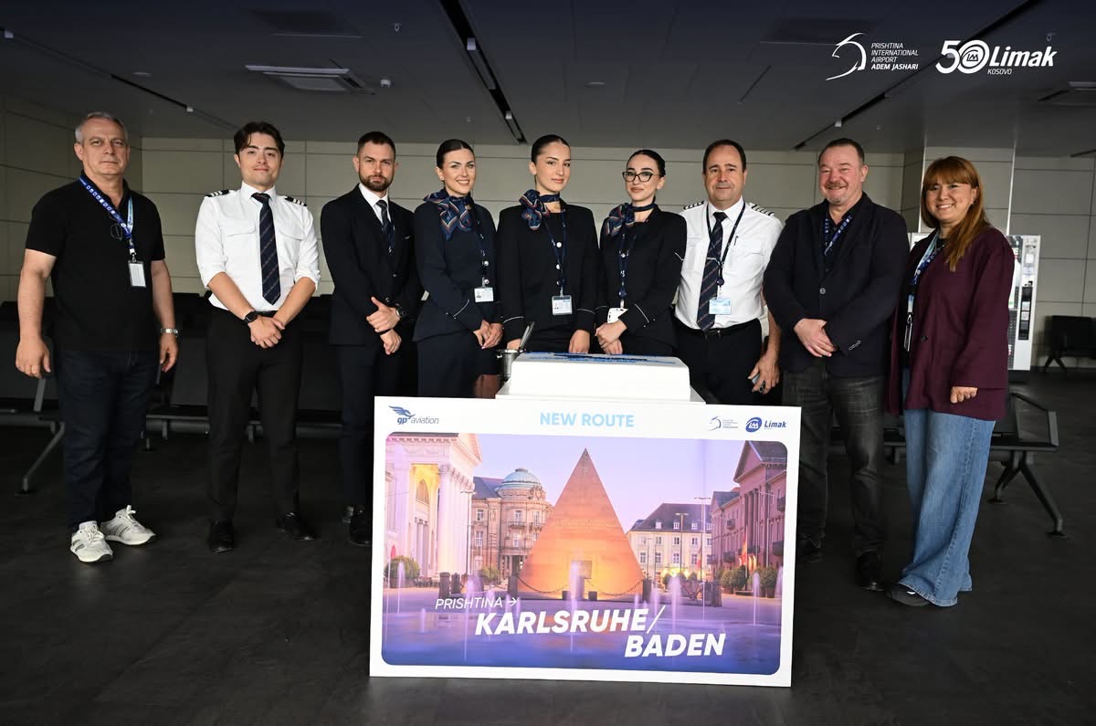 Aeroporti i Prishtinës shton linjë të re direkte drejt Karlsruhe Baden