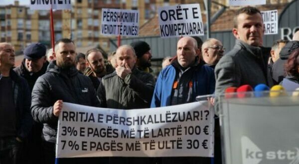 Sot protestojnë punëtorët e KOSTT-it – kërkojnë rritje pagash