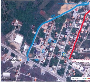 Njoftim për ndërprerje të përkohshme të qarkullimit në rrugën  Medlin Ollbrajt 