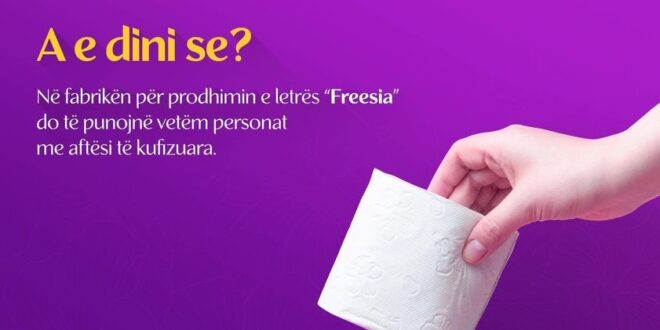 Shaqir Palushi: Duke blerë produktin e Freesias, ti blen produkt vendor dhe jep shpresë e kontribuoon për njerëzit në nevojë!
