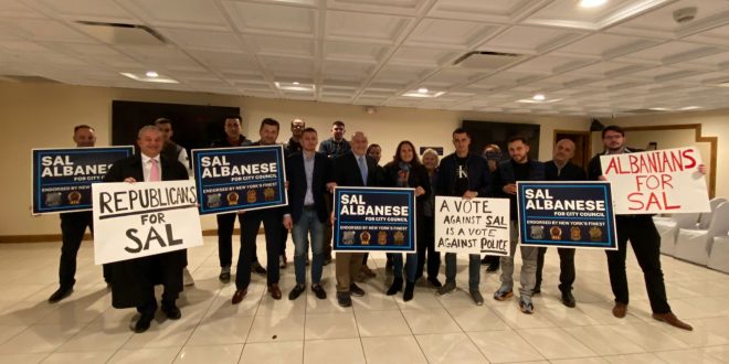 Staten Island - Nju Jork: Komuniteti Shqiptar ne Staten Island Nju Jork  ne krah te kandidatit demokrat, Sal Albanese per Keshill Bashkiak!