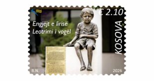 Engjëjt e lirisë – shtatorja “Leotrimi i vogël” në pullë postare
