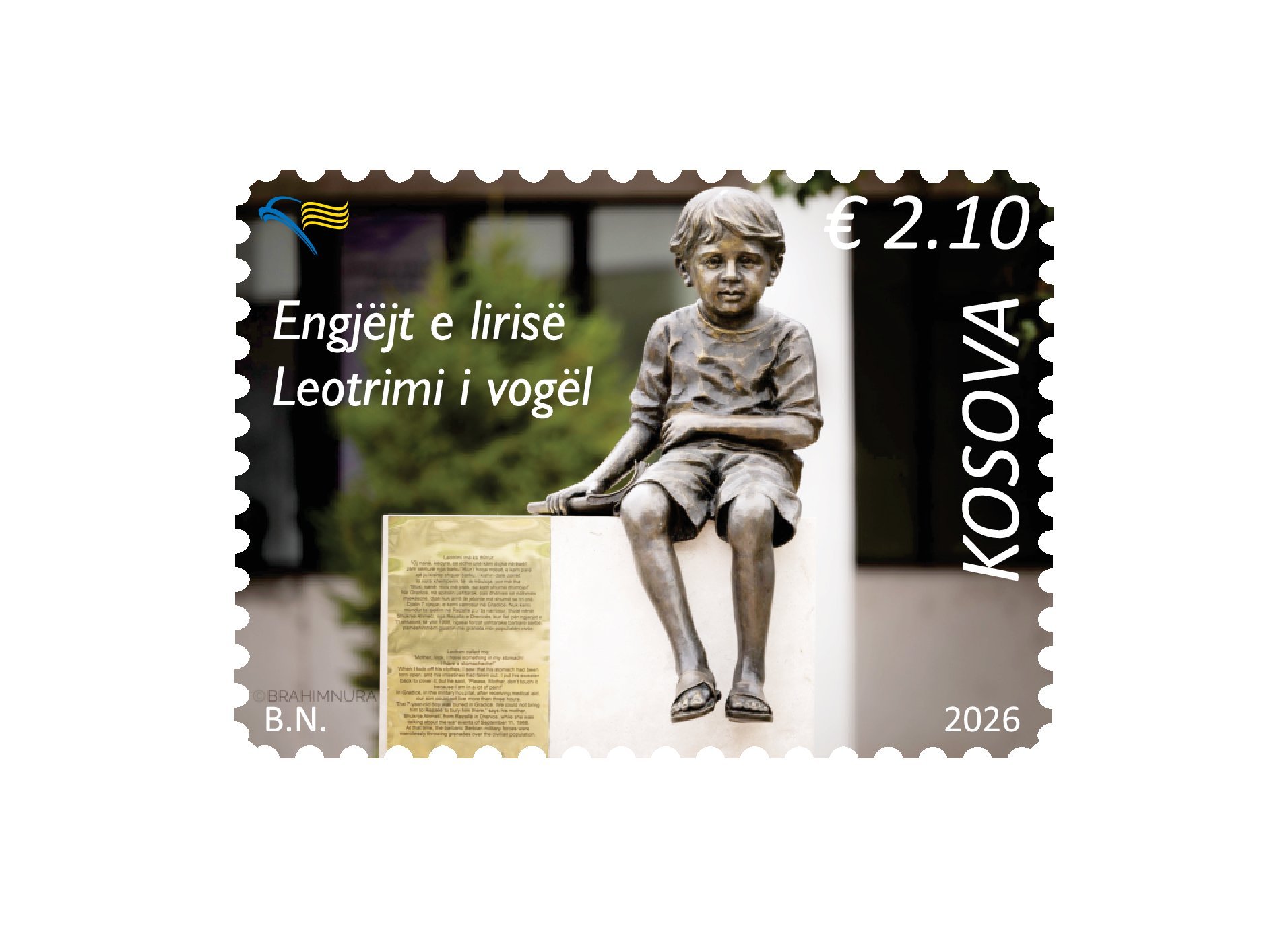 Engjëjt e lirisë   shtatorja  Leotrimi i vogël  në pullë postare
