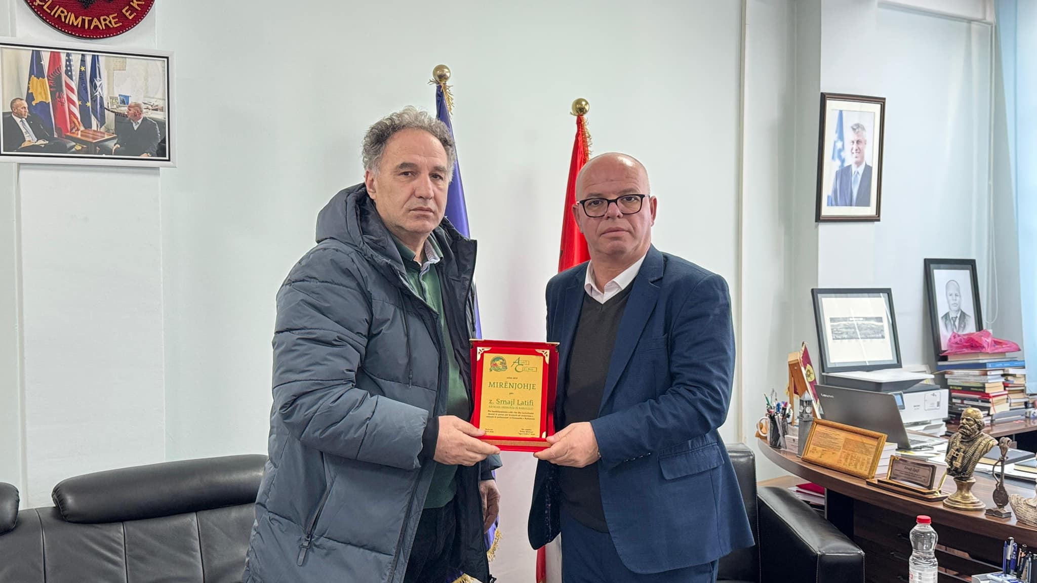 Kryetari Latifi nderohet me mirënjohje nga  Agro Celina 