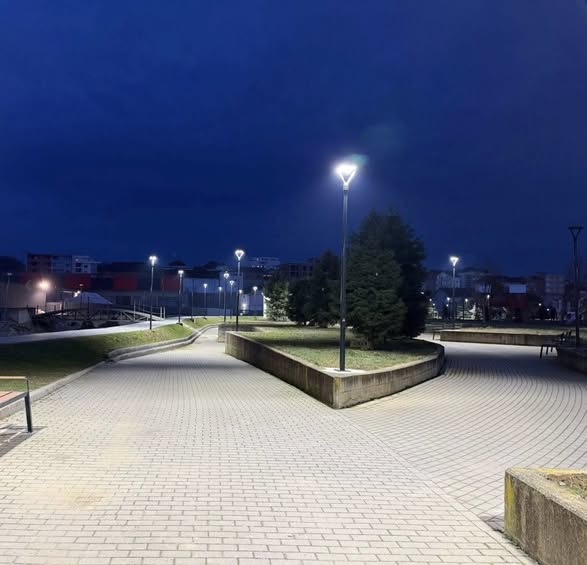 Ndriçimi i ri në Parkun  Idriz Rreci  për një qytet më të sigurt dhe të bukur