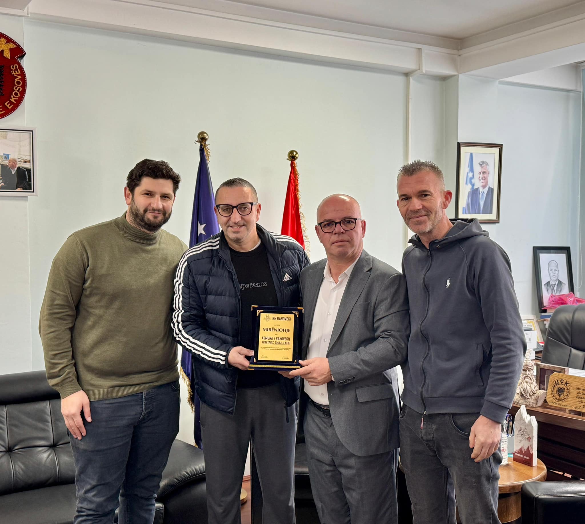 Kryetari Latifi nderohet me mirënjohje nga KH Rahoveci