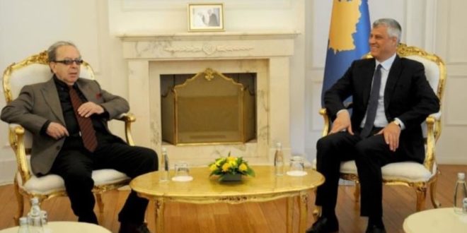 Kryetari i Kosovës, Hashim Thaçi, sot ka pritur shkrimtarin e shquar Ismail Kadare