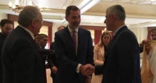 Thaçi takohet me Mbretin e Spanjës