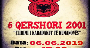 Sot mbahet manifestimi përkujtimor “6 Qershori 2001 çlirimi i Karadakut të Kumanovës”