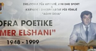 Në Shtëpinë e Kulturës në Drenas, u mbajte manifestimi letrar Sofra Poetike, “Ymer Elshani”