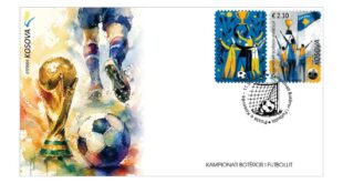 Kampionati Botëror i Futbollit 2026 në pulla postare