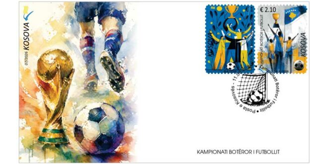 Kampionati Botëror i Futbollit 2026 në pulla postare