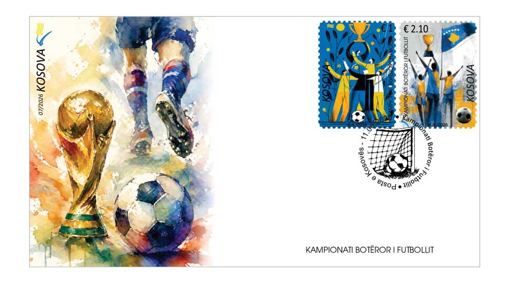 Kampionati Botëror i Futbollit 2026 në pulla postare
