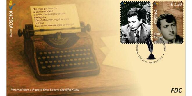 Posta e Kosovës nderon shkrimtarët e shquar Rifat Kukaj dhe Ymer Elshani