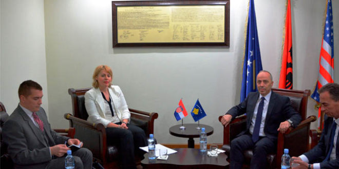 Ministri Zharku priti ambasadoren kroate në Kosovë, Marija Kapitanoviq