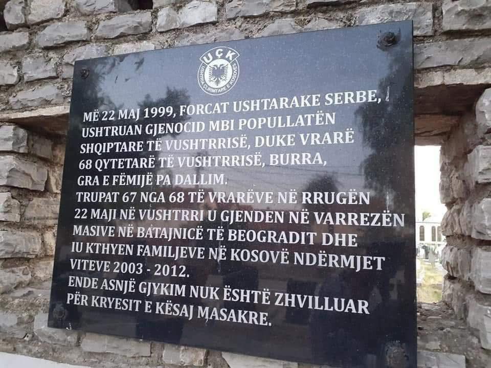 Ramush Haradinaj kujton Masakrën e Dubravës dhe Vushtrrisë   Kosova nuk harron krimet e regjimit serb 