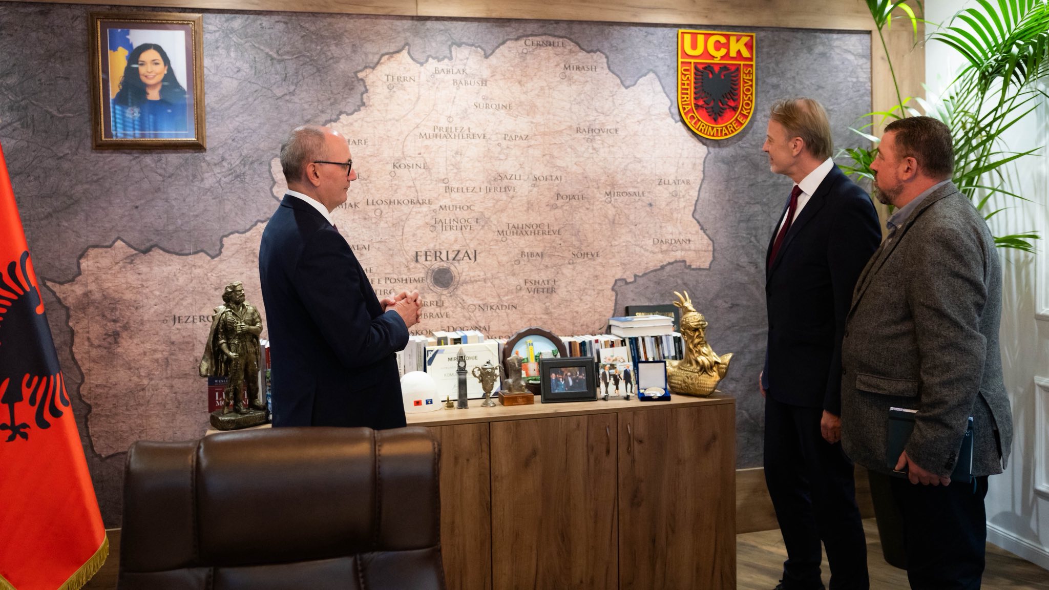 Kryetari Agim Aliu ka pritur në takim Shefin e Zyrës së BE së në Kosovë Aivo Orav