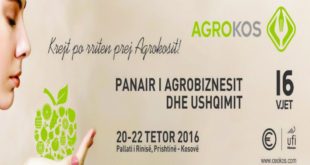 Sot në Prishtinë u hap edicioni i 16-të i Panairit të Ushqimit dhe Pijeve AGROKOS-2016