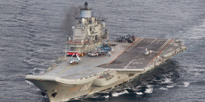 Aeroplanmbajtëset e Marinës ruse janë drejtuar për në ujërat britanike për të rrugëtuar drejt Sirisë