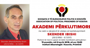 Në një-vjetorin e ndarjes nga jeta përkujtohet ish i burgosuri politik dhe veprimtari, Skënder Ibishi