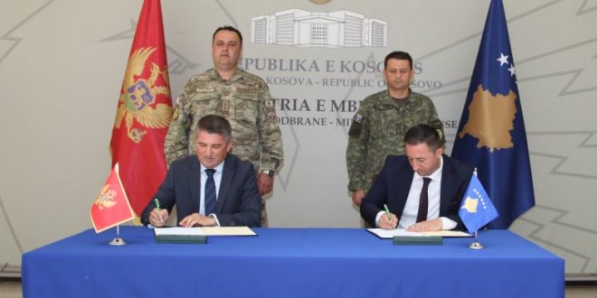 Ministria e Mbrojtjes pranon një donacion me vaksina kundër virusit korona nga Ministria e Mbrojtjes së Malit të Zi
