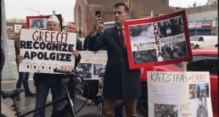 Shqiptarët në Amerikës protestojnë kundër qarqeve ultra nacionaliste greke në Shtetet e Bashkuara të Amerikës