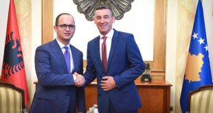 Kryekuvendari, Kadri Veseli, takoi ministrin e Jashtëm të Shqipërisë, Ditmir Bushati