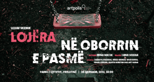 Artpolis prezanton: Leximin skenik “Lojëra në oborrin e pasmë”, në Parkun e Qytetit në Prishtinë, të premten, në orën 20:00