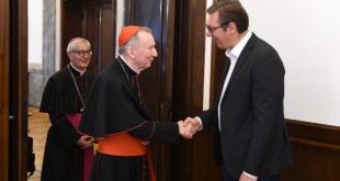 A. Vuçiq, falënderoi kardinalin e Vatikanit Parolin për mos-njohje të shtetit të Kosovës