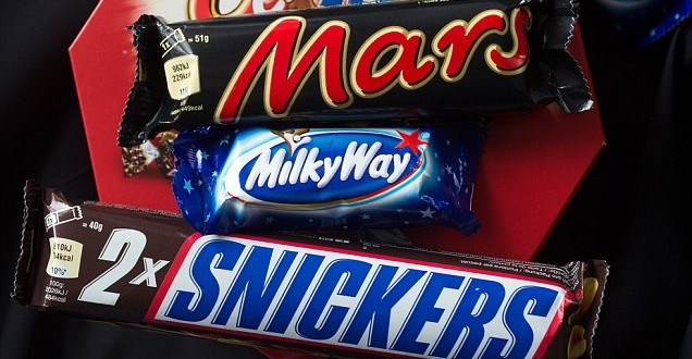 Snickers, Milky Way dhe Mars