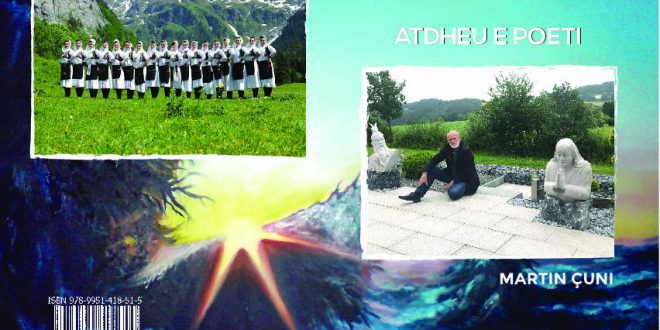 Doli në dritë libri, “Atdheu dhe poeti”, i autorit, Martin Çuni