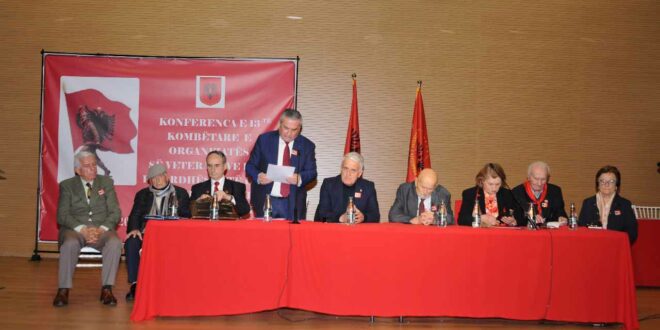 Albert Zholi: Përfundoi me sukses Konferenca e 13-të e Organizatës së Veteranëve dhe Pasardhëse të LANÇ -Kryetar i Organizatës në mënyrë unanime u zgjodh Prof. Hulusi Hako