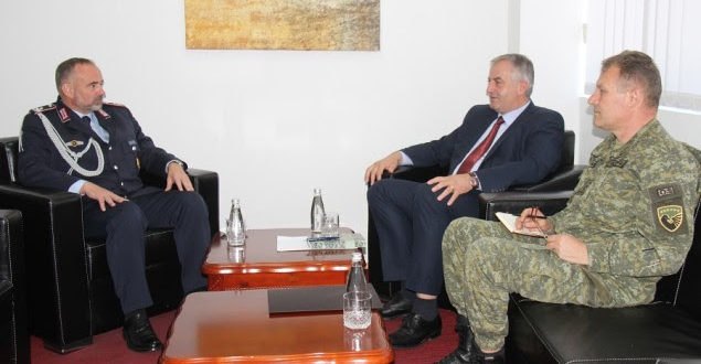 Ministri i FSK-së, Rrustem Berisha ka takuar atasheun ushtarak të Gjermanisë, të akredituar në Kosovë, nënkolonel Martin Herrmann