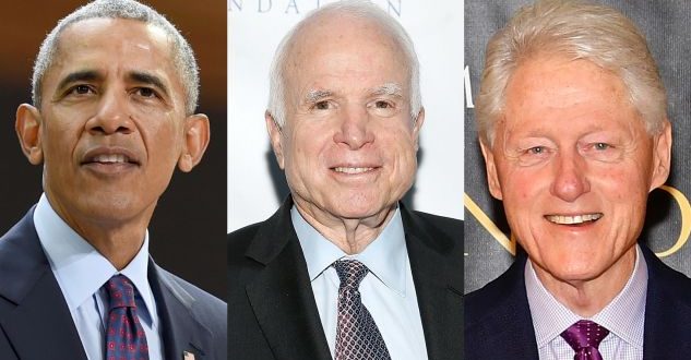Ish kryetarët amerikan, Barack Obama dhe Bill Clinton e kujtojnë senatorin, John McCain