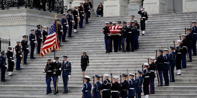 SHBA-të i dhanë lamtumirën të mërkurën ish-kryetatrit, George H.W. Bush me një funeral shtetëror në Uashington