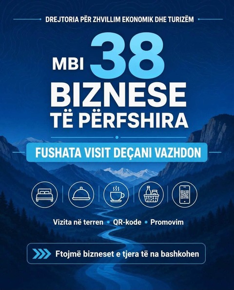 MBI 38 BIZNESE TË PËRFSHIRA   FUSHATA  VISIT DEÇANI  VAZHDON
