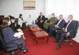 Ministri i Mbrojtjes, Anton Quni, priti ministren e Punëve të Jashtme dhe të Diasporës, Melisa Haradinaj