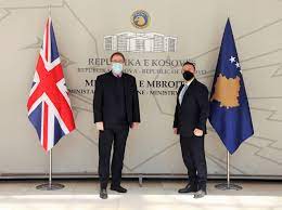 Ministri Mehaj priti në vizitë ambasadorin e Mbretërisë së Bashkuar në Kosovë, Nicholas Abbott