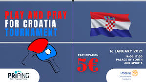 Përmes pingpongut, Priping ndihmon Kroacinë