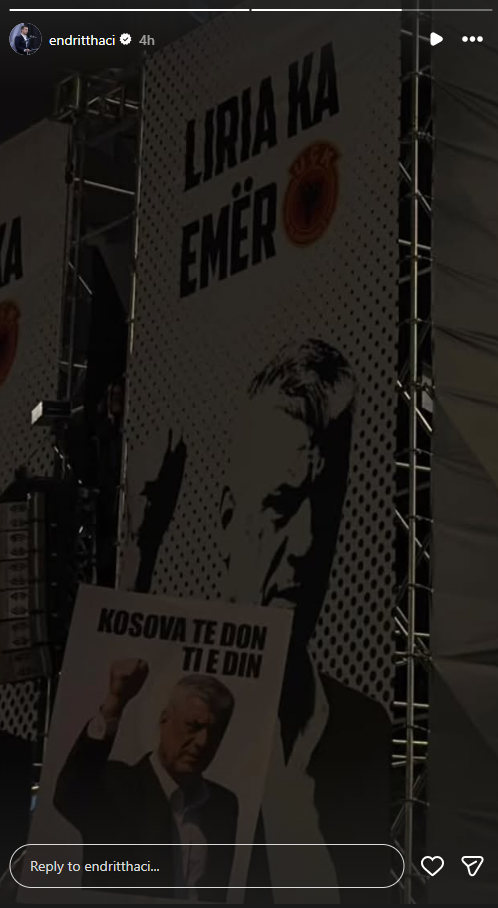 Endrit Thaçi i drejtohet babait nga protestat   Kosova të don  ti e din 