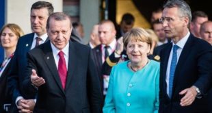 Erdoganin e mbështesin kancelarja gjermane, Merkel dhe sekretari i NATO-s, Stoltenberg