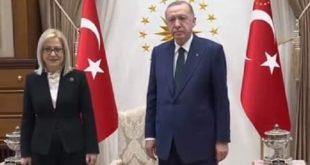 Kryetari i Turqisë, Rexhep Tajip Erdogan, ka pritur në një takim, kryetaren e Kuvendit të Shqipërisë, Lindita Nikolla