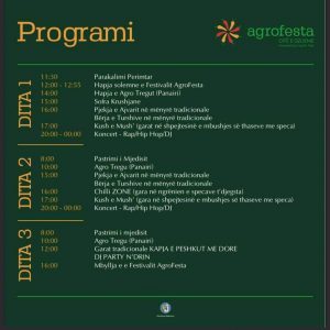 Me 20, 21 dhe 22 gusht në Krushë të Madhe të Rahovecit mbahet edicioni i 7-të Perimkulturës, Agrofesta 2021