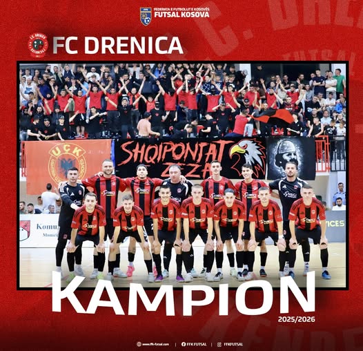 FC Drenica Futsall për herë të parë kampione e Superligës