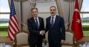 Ministri i Jashtëm turk Hakan Fidan dhe sekretari amerikan i Shtetit Antony Blinken diskutuan për marrëdhëniet dypalëshe