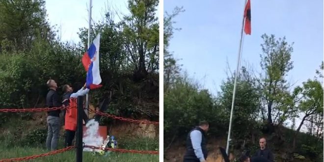 Shqiprim Musliu ftohet për intervistim nga policia serbe pasi e rivendosi flamurin shqiptar në lapidarin e dëshmorit, Fatmir Ibishi