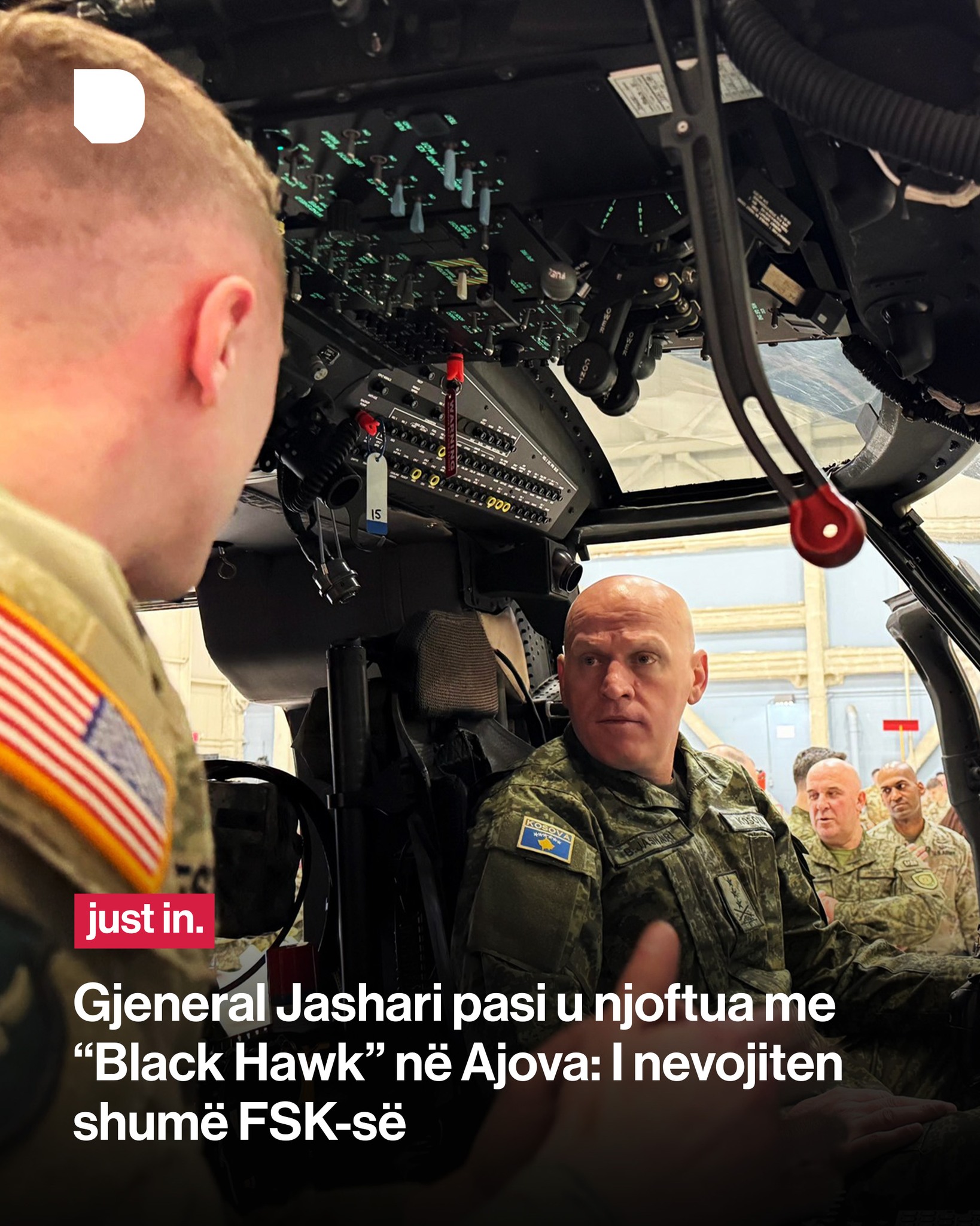 FSK drejt një epoke të re ajrore  Gjeneral Bashkim Jashari në Ajova  bashkëpunim strategjik për helikopterët  Black Hawk 
