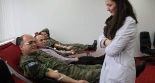 Pjesëtaret e Forcës së Sigurisë të Kosovës fillojnë sot aksionin për dhurimin vullnetar të gjakut në të gjitha kazermat